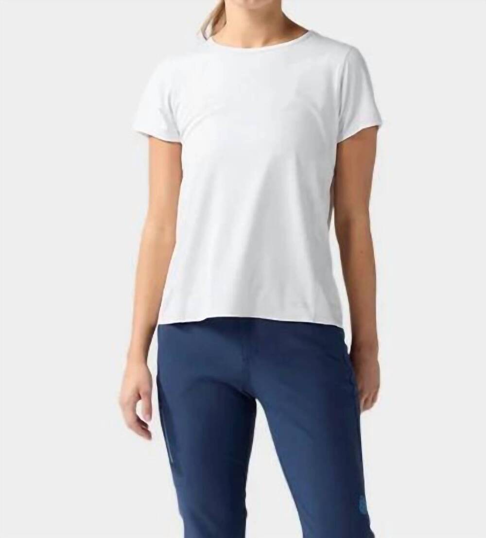 NEW STIO lucent short sleeve tee in morning frost